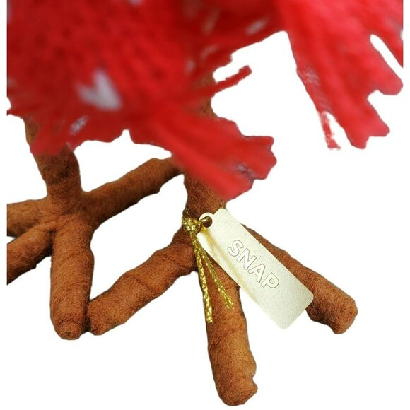 New Featherly Friends Brown Bird SNAP Christmas Holiday Decor Red Hat Scarf 2023 - Picture 8 of 11